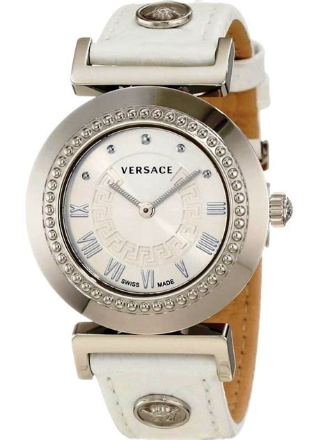 versace watch leather|Versace watch women.